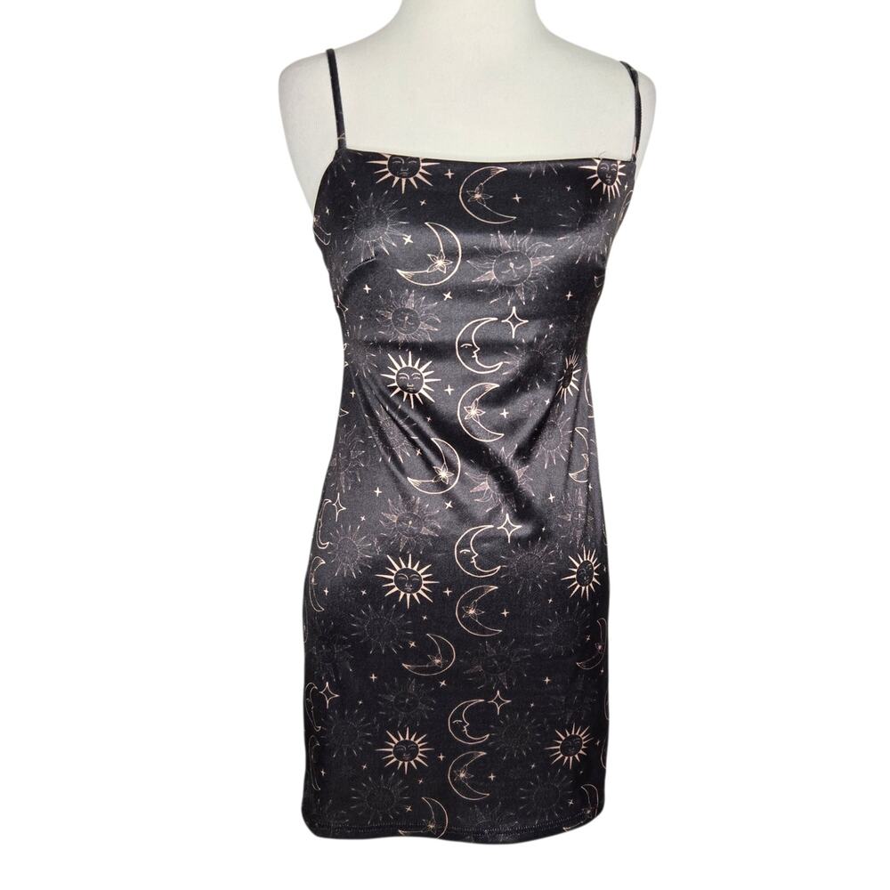 Urban Outfitters Celestial Whimsigoth Mini Dress Bodycon Sun Moon Women Small